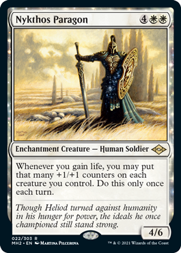[022]【EN】【FOIL】ニクソスの模範/Nykthos Paragon【MH2】[R][白]