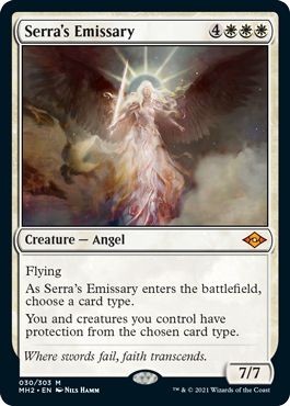 [030]【EN】【FOIL】セラの使者/Serra's Emissary【MH2】[M][白]