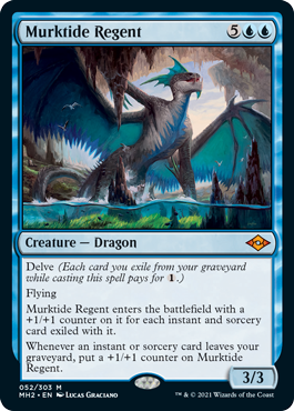 [052]【EN】【FOIL】濁浪の執政/Murktide Regent【MH2】[M][青]