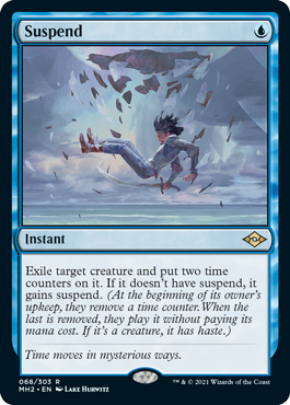 [068]【EN】【FOIL】待機/Suspend【MH2】[R][青]
