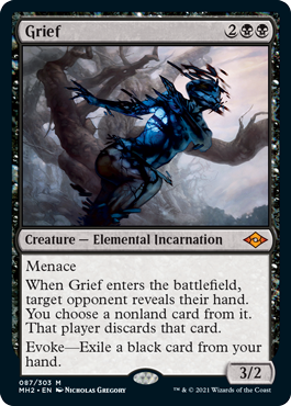 [087]【EN】【FOIL】悲嘆/Grief【MH2】[M][黒]