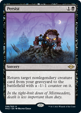 [096]【EN】【FOIL】頑強/Persist【MH2】[R][黒]