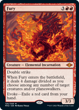 [126]【EN】【FOIL】激情/Fury【MH2】[M][赤]