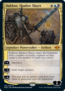 [192]【EN】【FOIL】影の処刑者、ダッコン/Dakkon, Shadow Slayer【MH2】[M][多色]