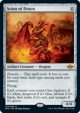 [234]【EN】【FOIL】ドラコの末裔/Scion of Draco【MH2】[M][茶]