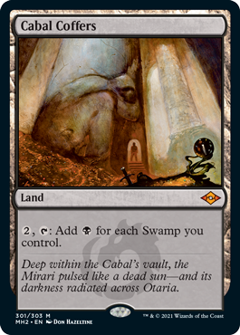 [301]【EN】【FOIL】陰謀団の貴重品室/Cabal Coffers【MH2】[M][土地]