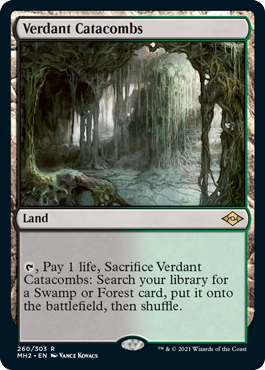 [260]【EN】【FOIL】新緑の地下墓地/Verdant Catacombs【MH2】[R][土地]