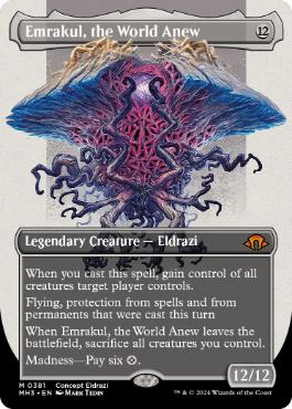 [381]【EN】■ボーダーレス■再誕世界、エムラクール/Emrakul, the World Anew【MH3】[M][無]