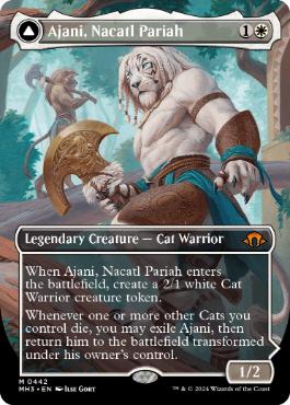 [442]【EN】■ボーダーレス■ナカティルの最下層民、アジャニ/Ajani, Nacatl Pariah【MH3】[M][白]