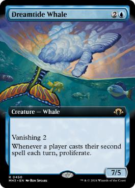 [450]【EN】■拡張アート■夢潮の鯨/Dreamtide Whale【MH3】[R][青]