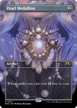 [347]【EN】■ボーダーレス■真珠の大メダル/Pearl Medallion【MH3】[R][茶]