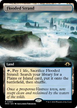 [464]【EN】■拡張アート■溢れかえる岸辺/Flooded Strand【MH3】[R][土地]