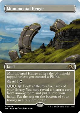 [354]【EN】■ボーダーレス■記念碑的列石/Monumental Henge【MH3】[R][土地]
