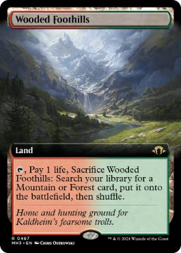 [467]【EN】■拡張アート■樹木茂る山麓/Wooded Foothills【MH3】[R][土地]