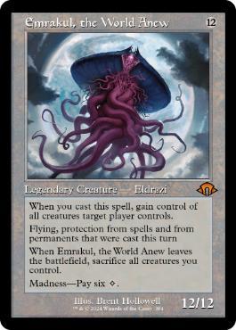 [384]【EN】【FOIL】■旧枠■再誕世界、エムラクール/Emrakul, the World Anew【MH3】[M][無]