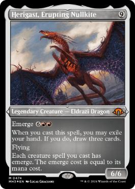 [474]【EN】【エッチングFOIL】噴火するヌルカイト、ヘリガスト/Herigast, Erupting Nullkite【MH3】[M][無]