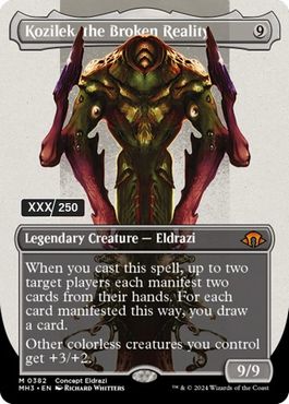 [382]【EN】【ダブルレインボウFOIL】■ボーダーレス■崩壊した現実、コジレック/Kozilek, the Broken Reality【MH3】[M][無]