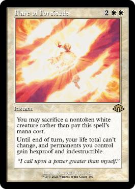 [391]【EN】【FOIL】■旧枠■堅忍の閃光/Flare of Fortitude【MH3】[R][白]