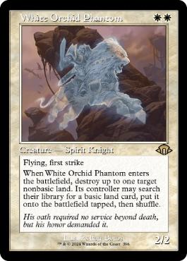 [396]【EN】【FOIL】■旧枠■白蘭の幻影/White Orchid Phantom【MH3】[R][白]