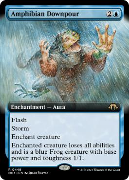 [449]【EN】【FOIL】■拡張アート■両生類の豪雨/Amphibian Downpour【MH3】[R][青]