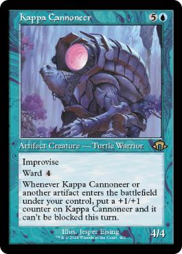 [401]【EN】【FOIL】■旧枠■河童の砲手/Kappa Cannoneer【MH3】[R][青]