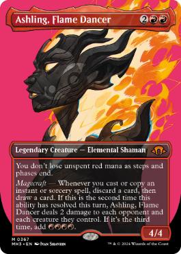 [367]【EN】【FOIL】■ボーダーレス■炎の踊り手、アシュリング/Ashling, Flame Dancer【MH3】[M][赤]