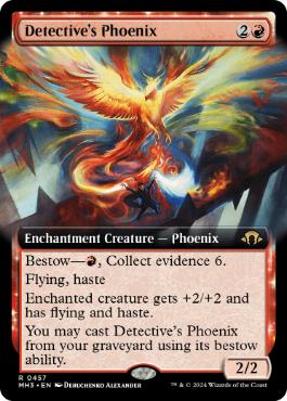 [457]【EN】【FOIL】■拡張アート■探偵のフェニックス/Detective's Phoenix【MH3】[R][赤]