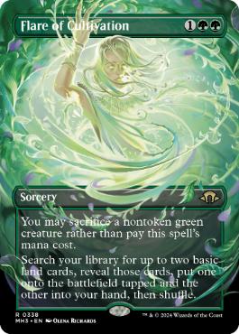[338]【EN】【FOIL】■ボーダーレス■耕作の閃光/Flare of Cultivation【MH3】[R][緑]