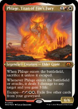 [493]【EN】【エッチングFOIL】火の怒りのタイタン、フレージ/Phlage, Titan of Fire's Fury【MH3】[M][多色]