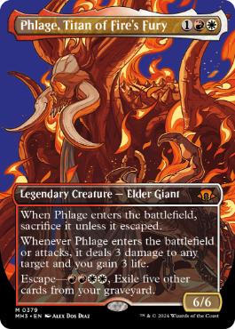 [379]【EN】【FOIL】■ボーダーレス■火の怒りのタイタン、フレージ/Phlage, Titan of Fire's Fury【MH3】[M][多色]