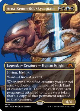 [371]【EN】【FOIL】■ボーダーレス■飛空隊長、アーナ・ケネルッド/Arna Kennerüd, Skycaptain【MH3】[M][多色]