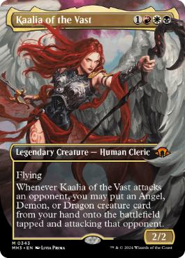 [343]【EN】【FOIL】■ボーダーレス■巨大なるカーリア/Kaalia of the Vast【MH3】[M][多色]
