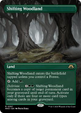 [357]【EN】【FOIL】■ボーダーレス■変容する森林/Shifting Woodland【MH3】[R][土地]
