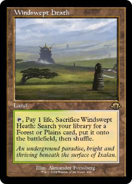 [440]【EN】【FOIL】■旧枠■吹きさらしの荒野/Windswept Heath【MH3】[R][土地]