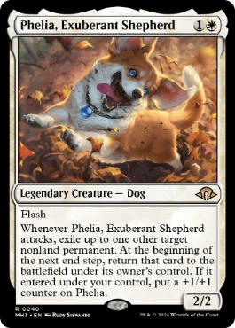 [040]【EN】溌剌の牧羊犬、フィリア/Phelia, Exuberant Shepherd【MH3】[R][白]