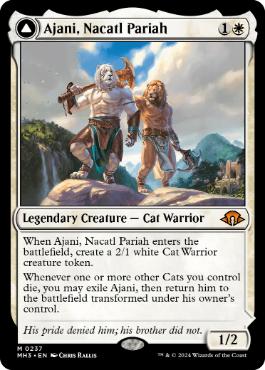 [237]【EN】【FOIL】ナカティルの最下層民、アジャニ/Ajani, Nacatl Pariah【MH3】[M][白]