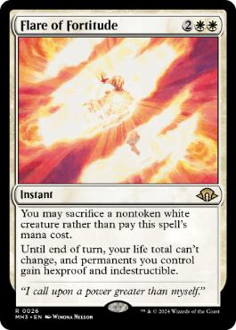 [026]【EN】【FOIL】堅忍の閃光/Flare of Fortitude【MH3】[R][白]