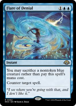 [062]【EN】【FOIL】拒絶の閃光/Flare of Denial【MH3】[R][青]