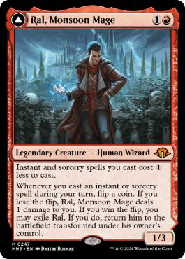 [247]【EN】【FOIL】モンスーンの魔道士、ラル/Ral, Monsoon Mage【MH3】[M][赤]