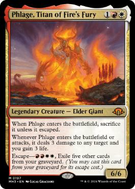 [197]【EN】【FOIL】火の怒りのタイタン、フレージ/Phlage, Titan of Fire's Fury【MH3】[M][多色]