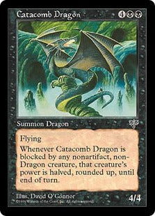 [112]【EN】地下墓地のドラゴン/Catacomb Dragon【MIR】[R][黒]