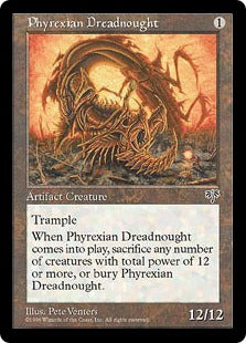 [315]【JP】ファイレクシアン・ドレッドノート/Phyrexian Dreadnought【MIR】[R][茶]