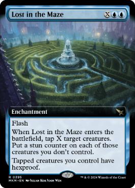 [395]【EN】【FOIL】■拡張アート■迷路での迷子/Lost in the Maze【MKM】[R][青]