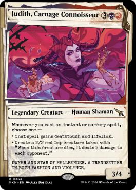 [363]【EN】【FOIL】■ショーケース■大虐殺の審美家、ジュディス/Judith, Carnage Connoisseur【MKM】[R][多色]