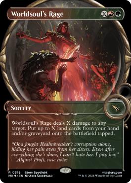 [316]【EN】【FOIL】■ショーケース■世界魂の憤怒/Worldsoul's Rage【MKM】[R][多色]