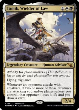 [431]【EN】【FOIL】■PROMO■法の行使者、トミク/Tomik, Wielder of Law【MKM】[R][多色]