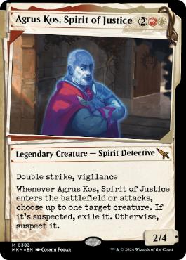 [383]【EN】【FOIL】■不可視インク■正義の幽霊、アグルス・コス/Agrus Kos, Spirit of Justice【MKM】[M][多色]