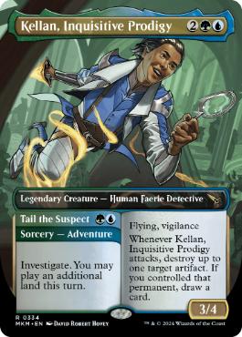 [334]【EN】【FOIL】■ボーダーレス■好奇心の神童、ケラン/Kellan, Inquisitive Prodigy【MKM】[R][多色]