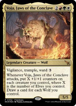 [432]【EN】【FOIL】■PROMO■議事会の顎、ヴォジャ/Voja, Jaws of the Conclave【MKM】[M][多色]
