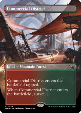 [324]【EN】【FOIL】■ボーダーレス■商業地区/Commercial District【MKM】[R][土地]